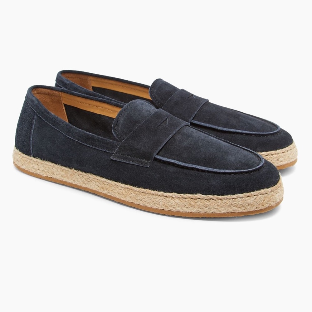 Brunello Cuccinelli Suede Espadrille Loafers